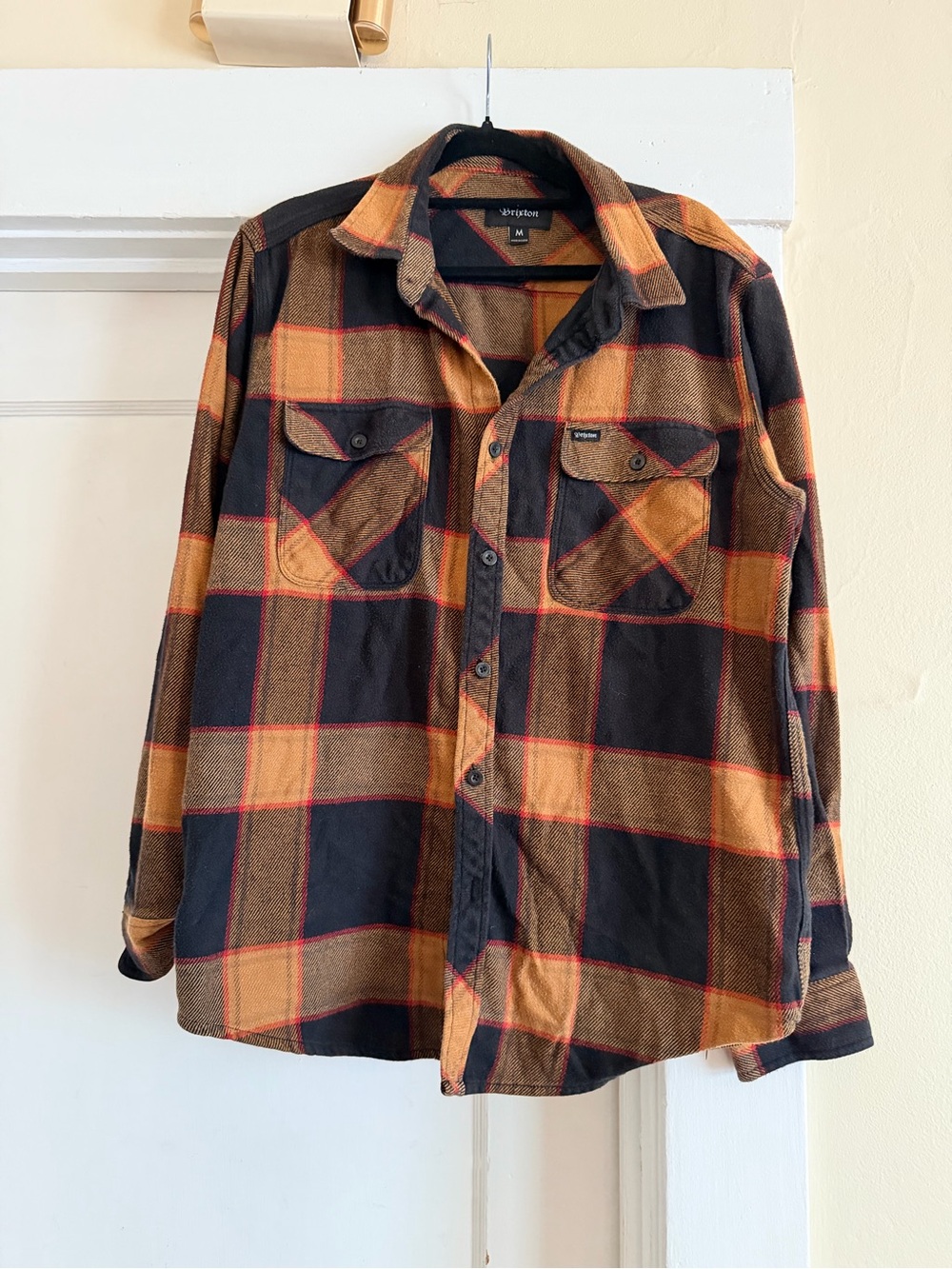 Brixton Black, Mustard & Red Plaid Shirt